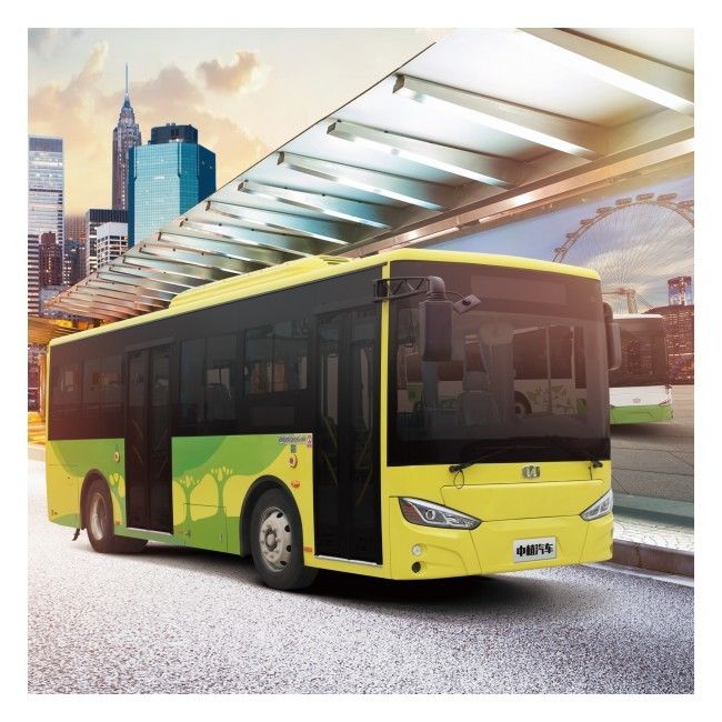 7.3m LHD รถบัสเครื่องยนต์ดีเซล 69km/H การปล่อยออกยูโร 4 ความจุผู้โดยสาร 40