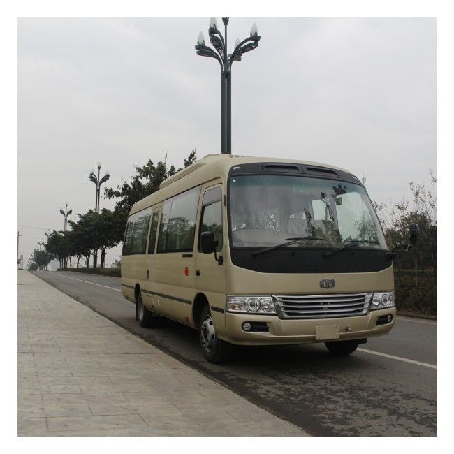 รถบัส 7 เมตร ไดเซล โคสเตอร์ 26 ที่นั่ง พร้อมเกียร์มือ 5 สําหรับการขนส่งสาธารณะ