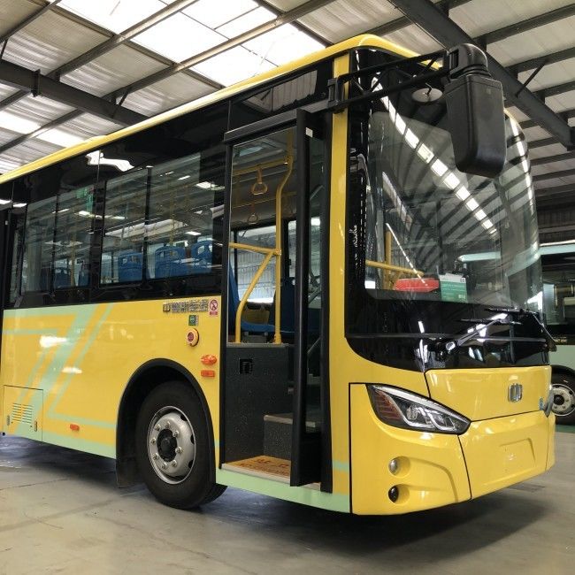 รถบัสเมืองไฟฟ้า 8 เมตร รถบัสเมืองไฟฟ้าบริสุทธิ์ 29 ที่นั่ง รถบัสพลังงานใหม่ ความเร็วสูงสุด 69 กม./ชม.