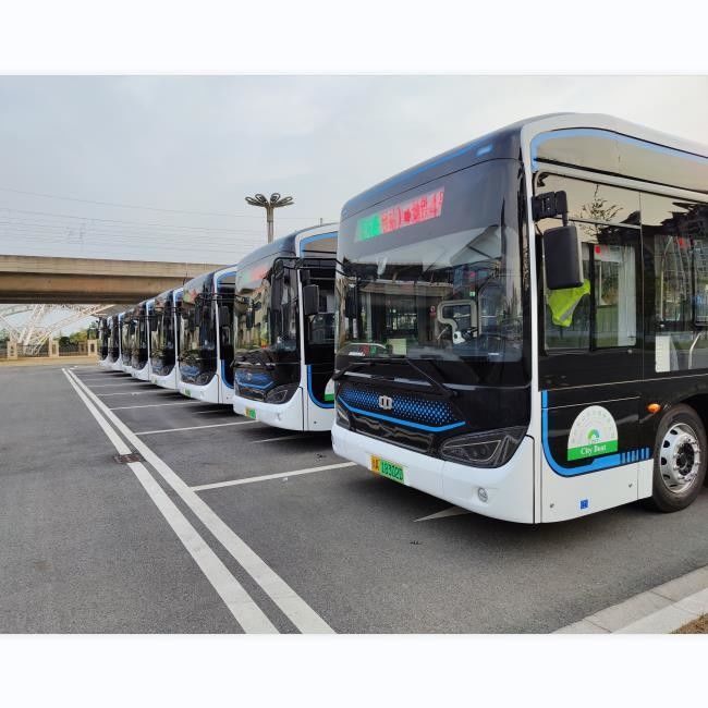 รถบัสไฟฟ้าบริสุทธิ์ 12 M LHD อัตโนมัติ EV รถบัส Innercity 46 ที่นั่ง
