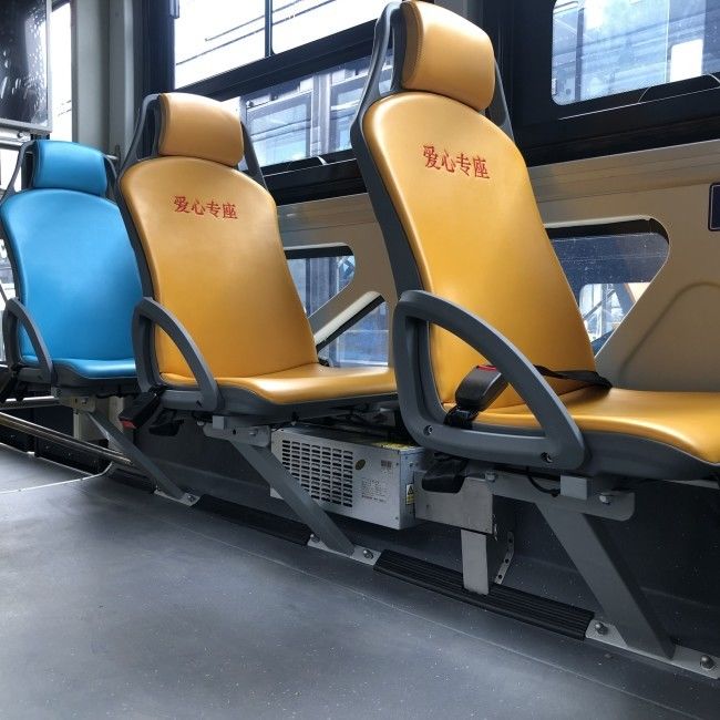 รถบัสเมืองไฟฟ้า LHD Steering พร้อมการแขวนอากาศและระยะทาง 650 กิโลเมตรสําหรับการขนส่งในเมือง