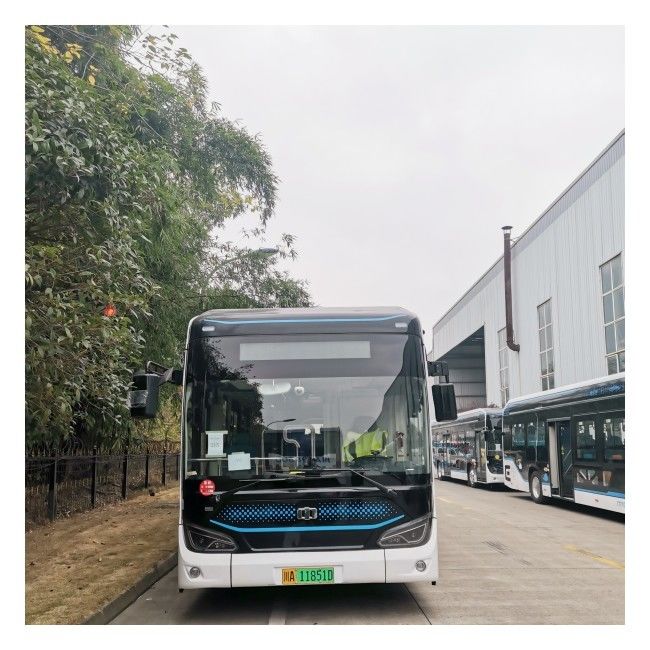 LHD 12m พื้นต่ำ E-Bus 280-650km Electric City Bus พร้อม 46 ที่นั่ง