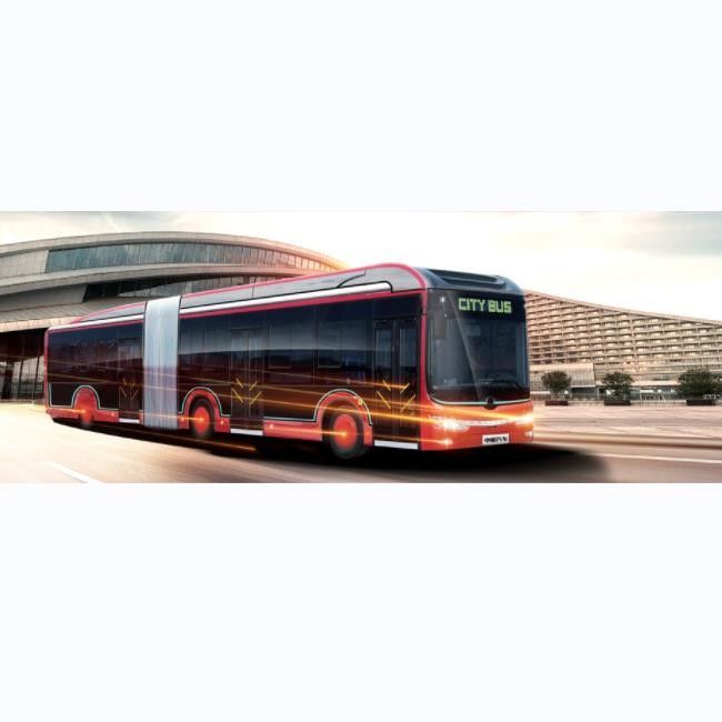 รถบัสเมืองไฟฟ้า 18 เมตร Brt ความเร็วสูง 69 กม./ชม 50 ที่นั่ง รถบัสไฟฟ้าระยะไกล