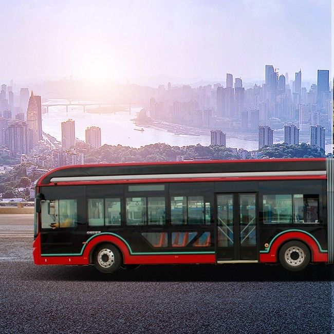 ABS Tyre Urban Zev รถบัส 45 ที่นั่ง LiFePo4 รถทัวร์เมืองพลังงานใหม่ 18m