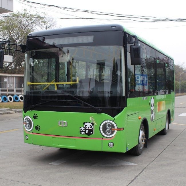 มินิบัสไฟฟ้า 6.6 ม. รถทัวร์เมืองพลังงานใหม่ 23 ที่นั่ง แบตเตอรี่รถบัสในเมือง 200 กิโลวัตต์ชั่วโมง