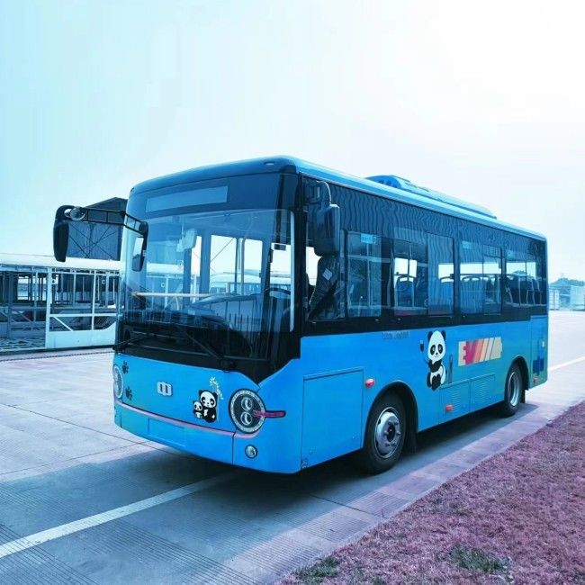 6.6m รถกระบะขนาดเล็กไฟฟ้า รถชาร์จแบตเตอรี่ LHD RHD 23 ที่นั่ง สําหรับบริการรถรับส่ง
