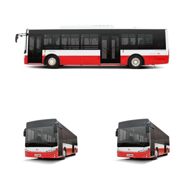 รถบัส 10 เมตร Ev บัสพื้นต่ํา ไม่มีการปล่อยก๊าซ รถบัส 30 ที่นั่งสําหรับการขนส่งเมือง