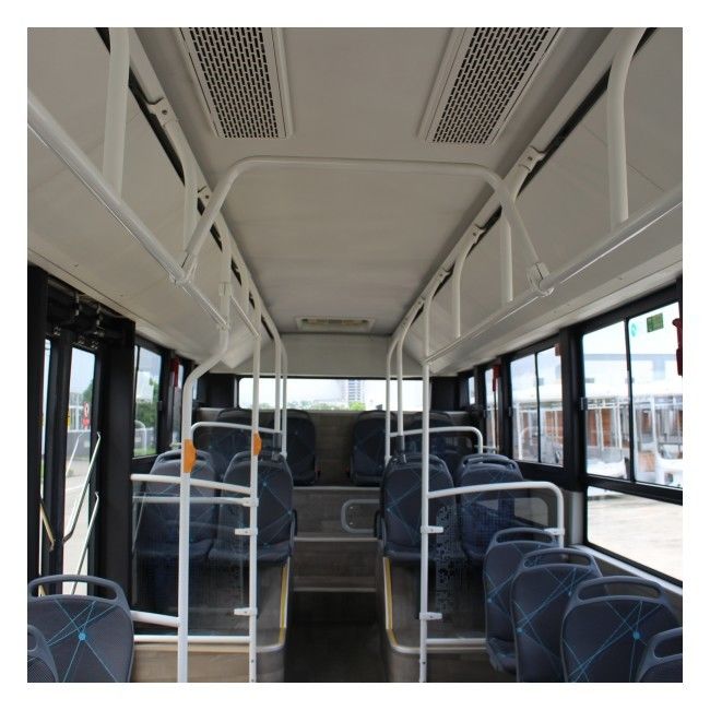 10.5m รถบัสไฟฟ้าบริสุทธิ์ รถบัส EV ที่มี 30 ที่นั่ง ระยะทางขับรถ 250 กม. และมอเตอร์ PMSM สําหรับการขนส่งสาธารณะ