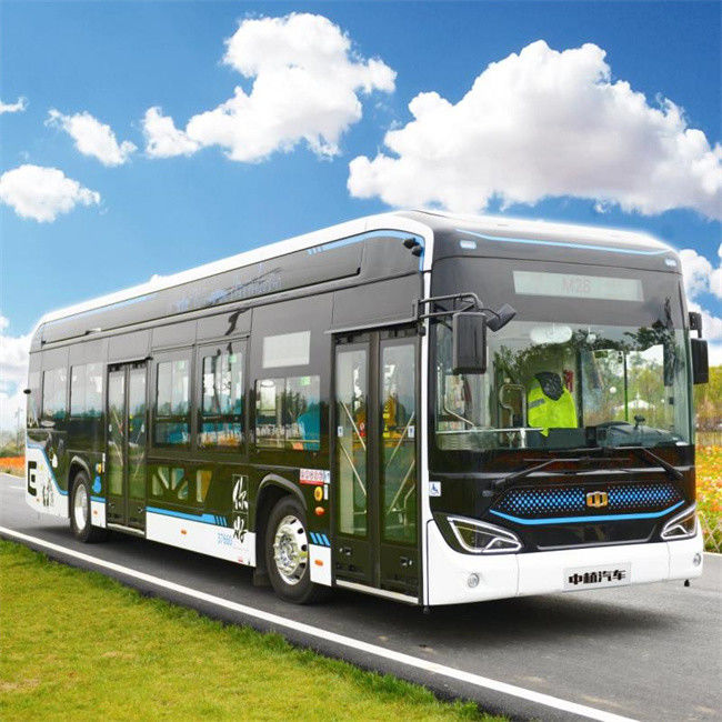 รถบัสโดยสารไฟฟ้าพื้นต่ํา 12 เมตร ที่เป็นมิตรต่อสิ่งแวดล้อม และมีความจุของแบตเตอรี่ 350.07 กิโลวาทไฮ