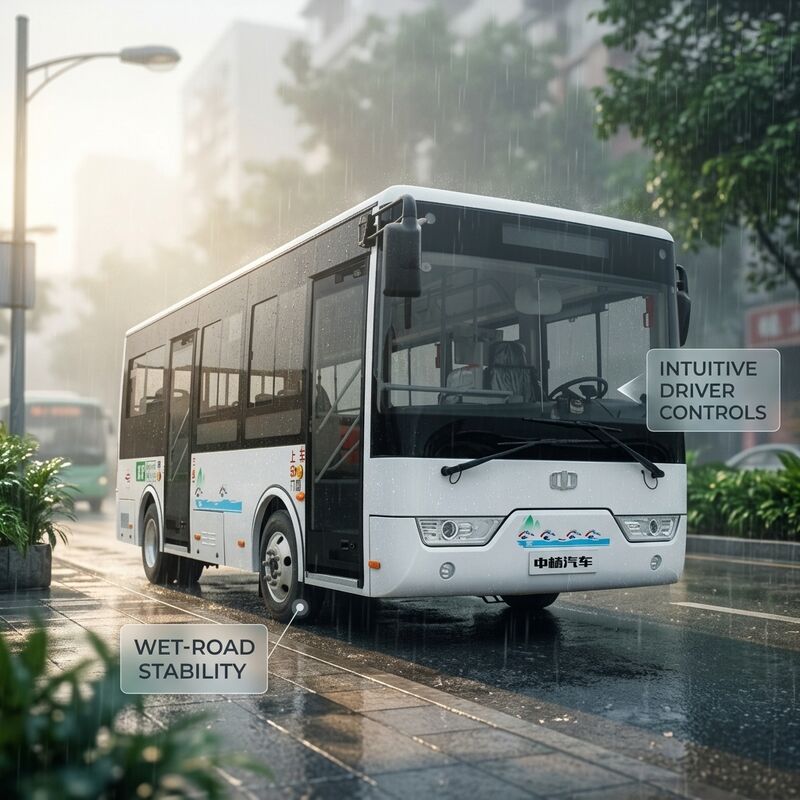 6.6 เมตร 16 ที่นั่ง พวงมาลัยซ้าย รถบัสไฟฟ้าขนาดเล็ก รถบัสไฟฟ้าสำหรับการขนส่งสาธารณะในเมือง