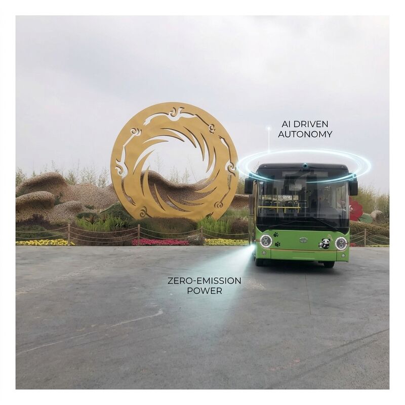 LHD 6.6m Pure Electric Bus E-Bus พร้อมการชาร์จแฟลชที่พื้น