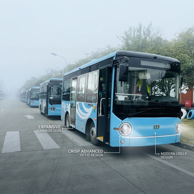 6.6 เมตร รถบัสไฟฟ้าแบตเตอรี่ 19 ที่นั่ง 95.25kWh ระยะทางวิ่งไกล เป็นมิตรต่อสิ่งแวดล้อม