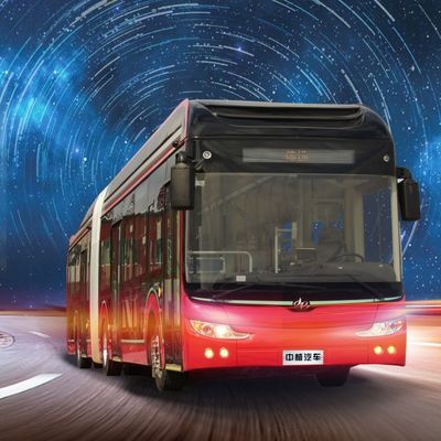 ISO 18m ความจุผู้โดยสาร 158 Electric City Bus แบตเตอรี่ทำงาน