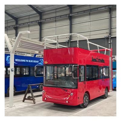 รถกอล์ฟไฟฟ้าแบบกำหนดเอง Double Decker พร้อมการรับประกัน 1 ปี 5390x1710x3060mm