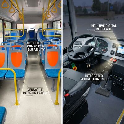 6m Zev Ev มินิบัส 15 ที่นั่ง มินิบัสสําหรับบริการขนส่งสาธารณะ