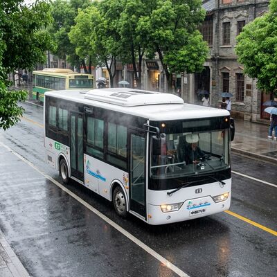 6.6 เมตร 16 ที่นั่ง พวงมาลัยซ้าย รถบัสไฟฟ้าขนาดเล็ก รถบัสไฟฟ้าสำหรับการขนส่งสาธารณะในเมือง